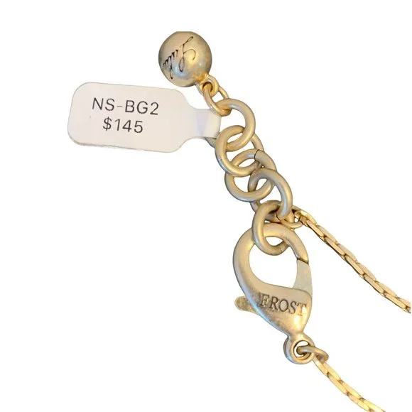 NWT Lulu Frost Plaza Bond Chain Plaza Letter S Charm Daisy Enamel Charm … - Picture 5 of 12